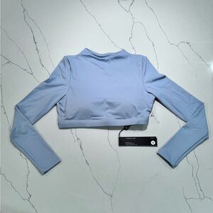 YoungLA Sky Blue Long Sleeve Crop Top - S
